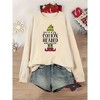 Plus Size Christmas Sweatshirts with Crew Neck Long Sleeve Funny Sayings Shirts Don't Be A Cotton Headed Ninny Muggins Graphic Pullover Tops - 2 of 4