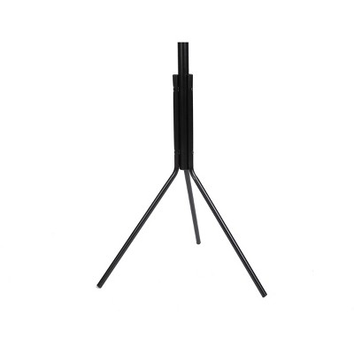 Black Metal Freestanding Coat Rack with Umbrella Stand