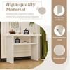 Whisen Elegant Minimalist Console Table with Rounded Edges and Sturdy Shelf - 4 of 4