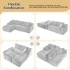 Dolonm 103" L-shaped Modular Cloud Sofa,Compressed Boneless with Deep Seats,No Assembly, for Living Rooms Bedrooms - 2 of 4