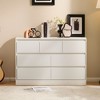 Karl Home 7-Drawer White Particle Board 47.24in. W Chest of Drawer - 2 of 4