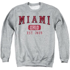 Men's Miami University Established Date Miami Ohio Crewneck Sweatshirt - 1 of 4