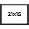 PosterPalooza | Linear Black Picture Frame - UV Acrylic, Backing Board, Hanging Hardware Included - 2 of 4