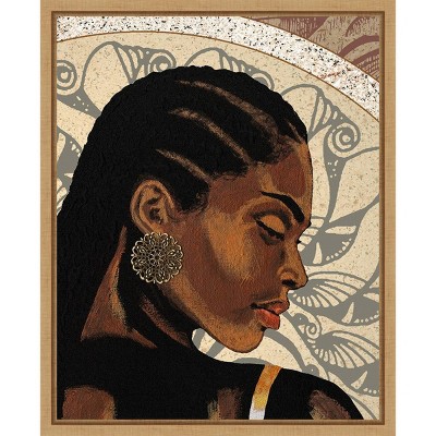 Expressions II by Alonzo Saunders Brown Floater Frame Canvas Print