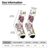 Pattern Grapes Roses Women Printed Crew Socks Funny Funky Socks Soft Polyester Novelty Gifts for Artists Men - 2 of 4