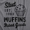 Youth Stud Muffins Baked Goods T Shirt Funny Bakery Joke Tee For Kids - Crazy Dog Youth T Shirt - 2 of 4