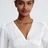 14K Gold-Plated Pearl Necklace Set: Dainty Layered Daisy Choker, Trendy Jewelry Gift for Women - 2 of 4