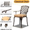 VINGLI 5-Piece Outdoor Patio Dining Set, Cast Aluminum All-Weather Outdoor Table and Chairs w/Cushion, outdoor patio dining sets - 2 of 4