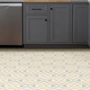 4'x5' Set of 20 Isosceles Peel & Stick Floor Tiles Off White - FloorPops: Vinyl Mosaic, Stain-Resistant, Textured - 3 of 4