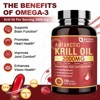 NATURE TARGET Krill Oil 2000mg with Omega-3 EPA & DHA with Astaxanthin Supplement, Choline - 120 Softgels (60 Servings) - 2 of 4