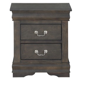 NicBex 2-Drawer Nightstand Modern Wooden Bedside Table with Metal Handles End Table for Living Room, Bedroom - 1 of 4