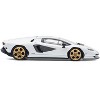 Lamborghini Countach LPI 800-4 White with Carbon Accents 1/64 Diecast Model Car by Pop Race - 4 of 4