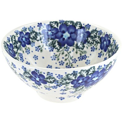 Blue Rose Polish Pottery Melanie Rice Bowl