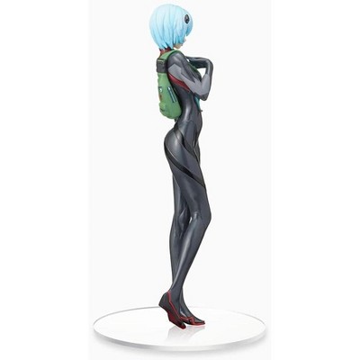 Rei Ayanami Black and Blue Plastic Anime Figure