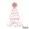 Big Dot of Happiness Pink Rose Gold Birthday - Shaped Thank You Cards - Happy Birthday Party Thank You Note Cards with Envelopes - Set of 12 - 3 of 4