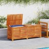vidaXL Garden Storage Box Natural Solid Acacia wood 59.1 x 19.7 x 22.0 in - 3 of 4