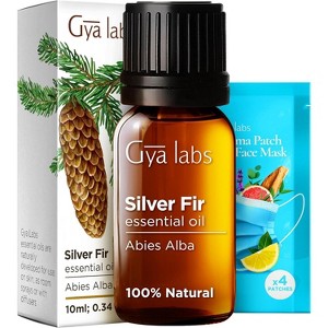 Gya Labs Silver Fir Essential Oil for Diffuser - 0.34 Fl Oz - 100% Pure Natural Silver Fir Oil for Skin, Hair, Aromatherapy & Candle Making Scent - 1 of 4