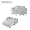 NicBex Convertible Sleeper Chair,Modern Pull-out Sofa Bed with Backrest,Comfortable Couches for Living Room,Black/Beige/Yellow/Ivory - 3 of 4