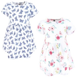 Hudson Baby Infant and Toddler Girls Cotton Dresses, Butterfly Floral - 1 of 4