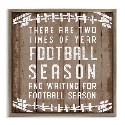 Stupell Industries Time of Year Football Season, 25" x 25"