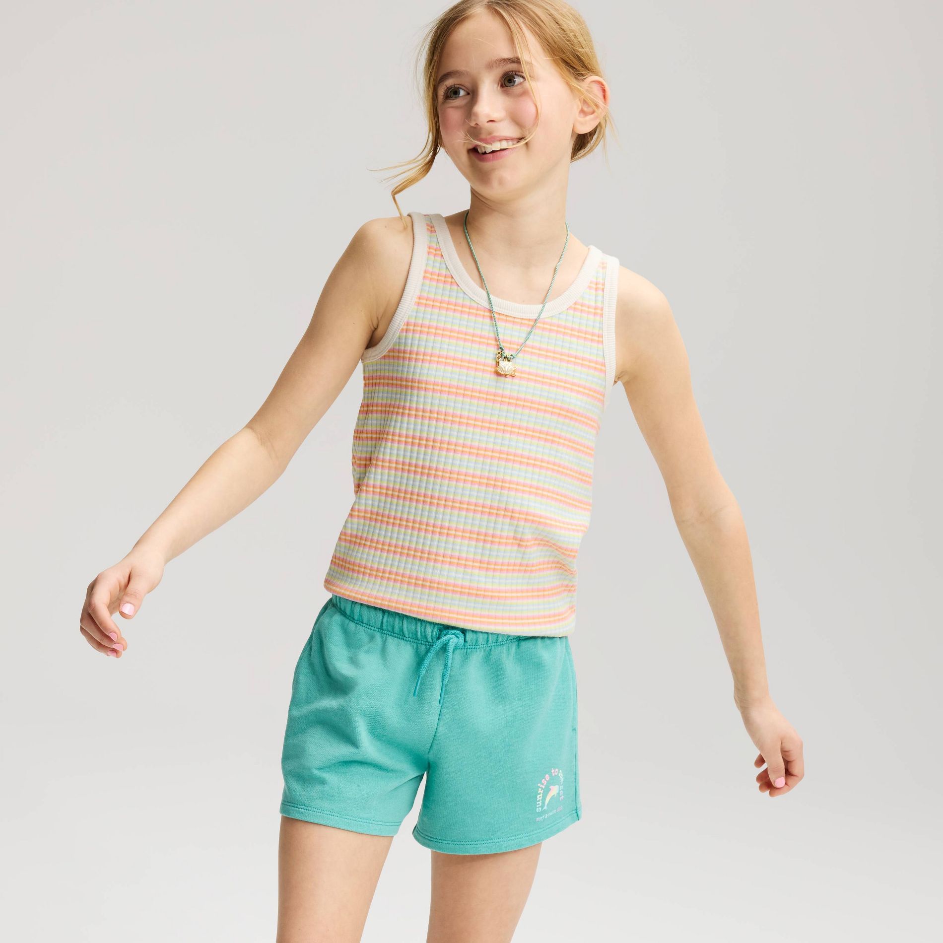 Girls' Washed French Terry Pull-On Shorts - Cat & Jack™