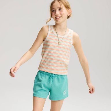 Girls' Washed French Terry Pull-On Shorts - Cat & Jack™ Aqua Green XS