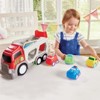 Kidoozie Lights 'n Sounds Transporter Truck Ages 18 months + Car Carrier Hauler Toddler Preschool - 4 of 4