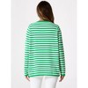 INSPIRE CHIC Women's Sweaters Long Sleeve Casual Striped Crewneck Pullover Top - 4 of 4