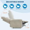 Recliner Chair for Adults, Manual Fabric Recliner with Side Pocket, Adjustable Single Sofa with Ergonomic Back Support, for Living Room Bedroom - 3 of 4