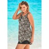 Swim 365 Women's Plus Size Longer-Length Tankini Top - 4 of 4