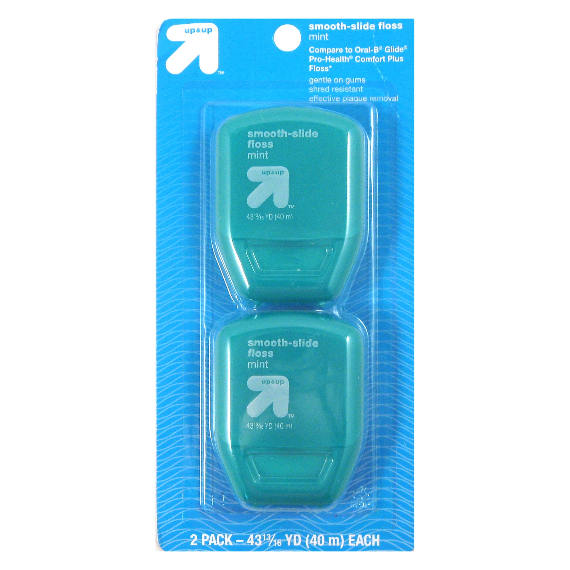 Smooth Slide Floss - 2pk - Up&Up (Compare to Oral-B Glide Pro Health Comfort plus Floss)