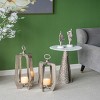GlasFlength Decorative Objects Abstract Human Decor Thinker Sculpture Figurine Aesthetic Table Desk Decor for Living Room, Silver, 3.5"*3"*11" - 2 of 4