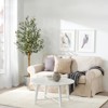 Artificial Olive Tree Tall Faux Silk Olive Trees Decor Indoor Fake Potted Tree with Natural Wood Trunk and Lifelike Fruits 2 Pack - 4 of 4