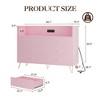 Dresser for Bedroom with 6 Drawers ，Wooden Dressers with 2-Tier  Space, Chest of Wide Drawers for Living Room, Entryway, Hallway - 3 of 4