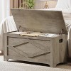Modern Wooden Storage Chest plaything Bench with Lift-Top and Safety Hinge–Durable 300 Lb Capacity plaything Chest for Entryway,Bedroom - 4 of 4