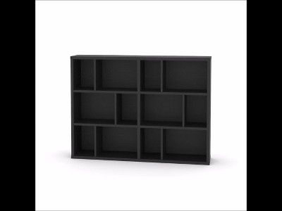 Raven Oak Modular Cube Storage Display Bookshelf