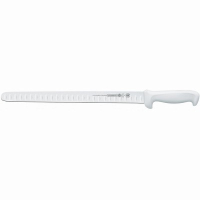 Choice 14 Granton Edge Slicing Knife with White Handle