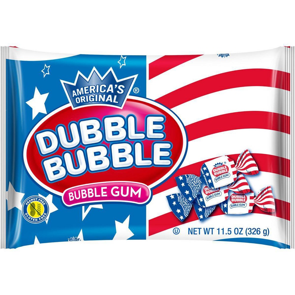 Dubble Bubble Twist Wrap Gum Flag Bag - 11.5oz