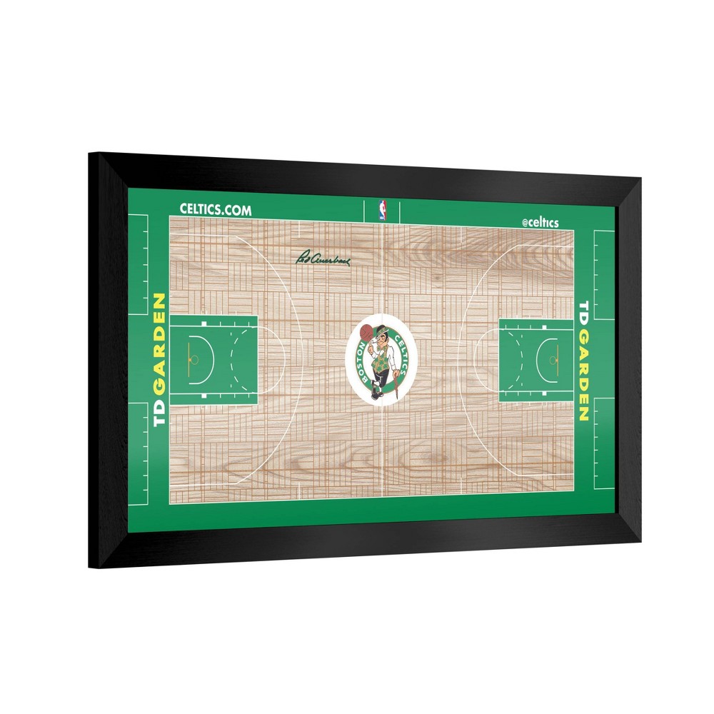 NBA Boston Celtics Team Court Framed Plaque