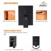 CASAINC 10" Wall Mounted Square Shower System with Handheld Sprayer, Matte Black - 4 of 4