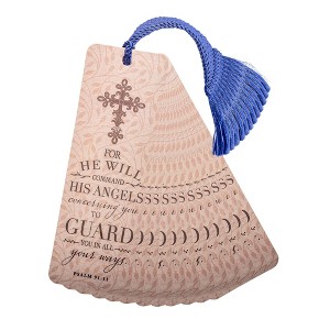 Angels Guard 2 x 6 Glossy Paper Bookmark with Tassel Pack of 12 - 1 of 2
