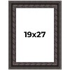 PosterPalooza | 3.5" Wide Ornate Black Picture Frame - UV Acrylic, Foam Board Backing, Hanging Hardware - 2 of 4