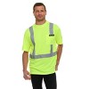 Canada Weather Gear Men’s High Visibility Safety Tee – Reflective Short Sleeve Work Shirt – Lightweight & Breathable - 4 of 4