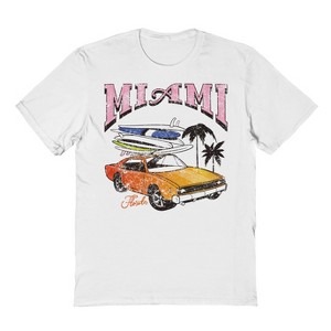 Rerun Island Men's Mia Sur Short Sleeve Graphic Cotton T-Shirt - 1 of 2