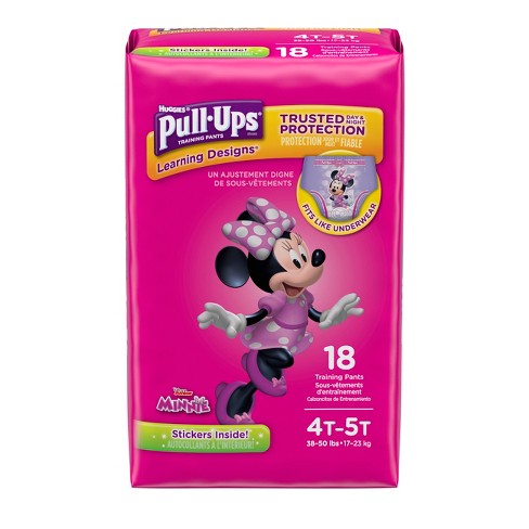 Huggies Pull-Ups Girls' Learning Designs Training Pants - Size 4T-5T ...