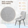 EROMMY 47.2" Round Dining Table Set, Modern Kitchen Table Wit 4 Chairs - 3 of 4