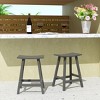 WestinTrends Outdoor Patio Adirondack Counter Height Stool Chair - 2 of 4
