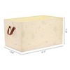 Unique Bargains Fabric Collapsible Printed Storage Bins with Handles - 4 of 4