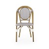 PAGED Outdoor Dining Chairs Modern Patio Chairs with Aluminum Frame and Wicker Wrappings for Backyard, Garden, Poolside - 2 of 4
