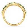 Pompeii3 1/2Ct Natural Emerald Wedding Ring Anniversary Stackable 14k Yellow Gold Band - 2 of 4